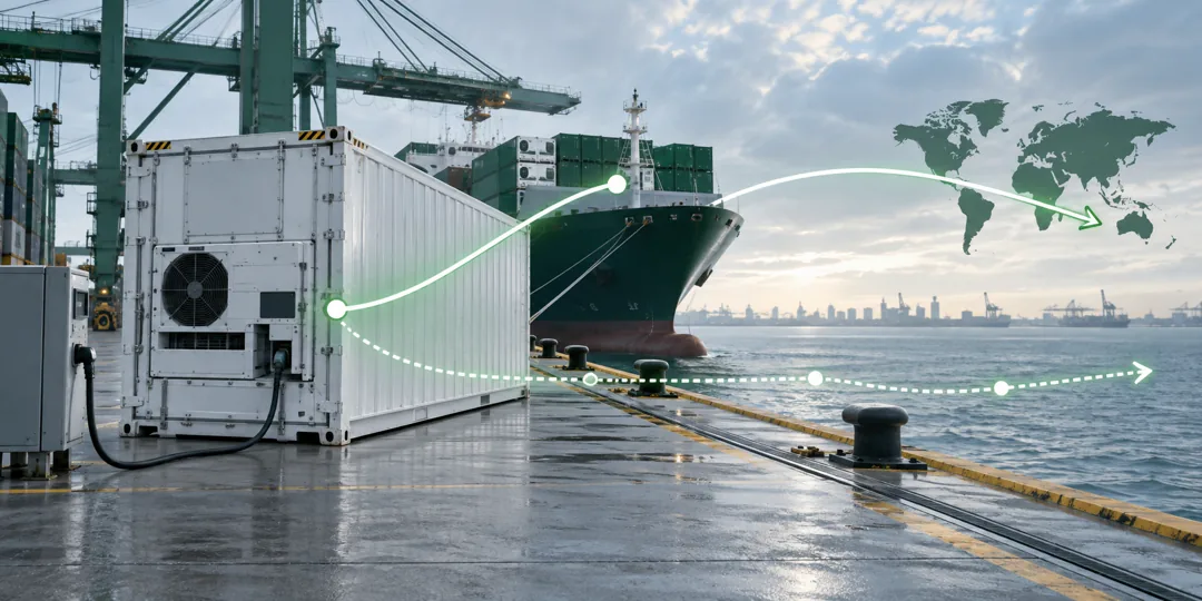 Illustrate a sea reefer voyage as context.